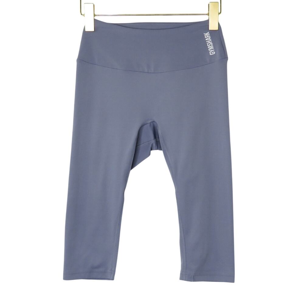 Gymshark Training Leggings Crop Gray Blue Lilac Color Small Capri Leggings